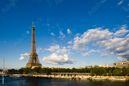 Photo: Eiffel Tower beside the seine river Eiffel Tower beside the seine river