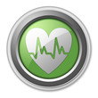 Green 3D Style Button "Cardiology"