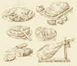 Meat collages
