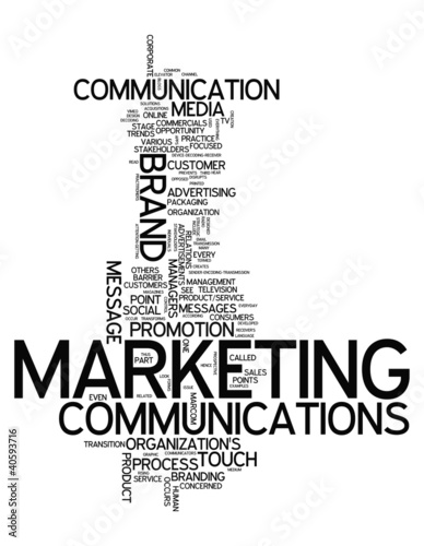 Illustration: Word Cloud "Marketing Communications" Word Cloud "Marketing Communications"