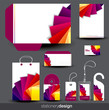 Stationery template design with card, cd and envelope Stationery template design with card, cd and envelope