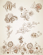 doodle vector design elements doodle vector design elements