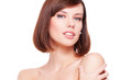 studio portrait of attractive young model studio portrait of attractive young model