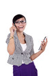 Businesswoman talking on the phone