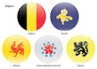 Belgian Flags