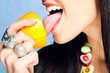 tongue and lemon