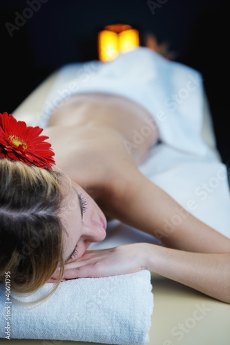 Photo: Beautiful young woman in spa Beautiful young woman in spa