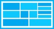 blue item rectangles template blue item rectangles template