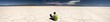 Business man in the desert