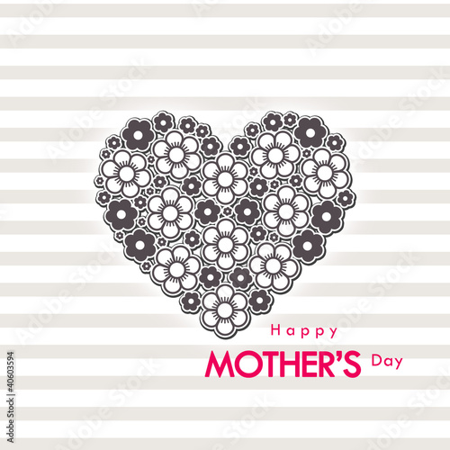 Illustration: mother's day card mother's day card