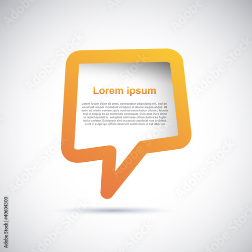 Vettoriale: Cover speech in orange # Vector Cover speech in orange # Vector