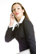 telephoning businesswoman