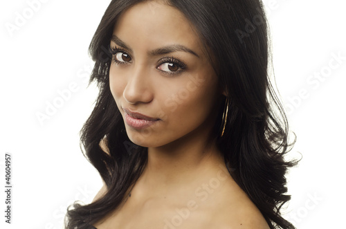 Photo: Beautiful young woman's face Beautiful young woman's face