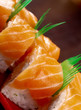 Roll made of salmon