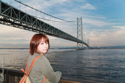 Photo: Princess MAIKO Benicio / Solitary Journey / Akashi Pearl Bridge Princess MAIKO Benicio / Solitary Journey / Akashi Pearl Bridge