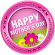 Button Flowers "Happy Mother´s Day" Pink