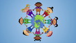 multiethnic kids around globe multiethnic kids around globe