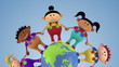 multiethnic kids around globe multiethnic kids around globe