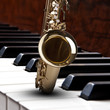 Illustration: Saxophon Piano Hintergrund Saxophon Piano Hintergrund