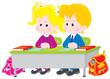 School children at lesson