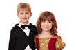 boy and little girl posing boy and little girl posing