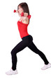 girl fitness exercise with dumbbells girl fitness exercise with dumbbells