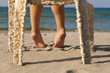 Feet on the sand