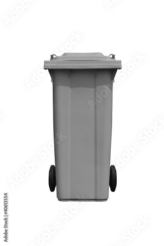 Photo: Large gray trash can Large gray trash can