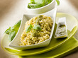risotto with pesto sauce