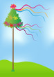 Spring maypole tradition