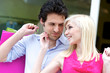 Young attractive couple in shop ,Tuscany Italy Young attractive couple in shop ,Tuscany Italy