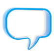 Copyspace text bubble isolated Copyspace text bubble isolated