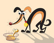Dog with a bone