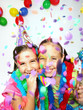 Niñas de carnaval y fiesta.