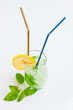 Tall drink with mint and ice