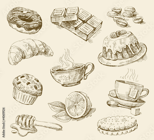Vektor: food set food set