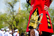 Thai king s royal bodyguard The Royal Yeoman standing security Thai king s royal bodyguard The Royal Yeoman standing security