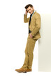 Photo: Man leaning against something Man leaning against something