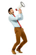 Photo: Businessman using megaphone Businessman using megaphone