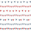 canvas print picture - uk party bunting