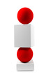 Balance- weiss-rot