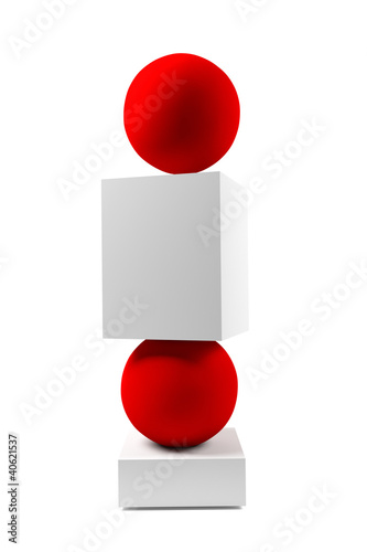 Photo: Balance- weiss-rot Balance- weiss-rot