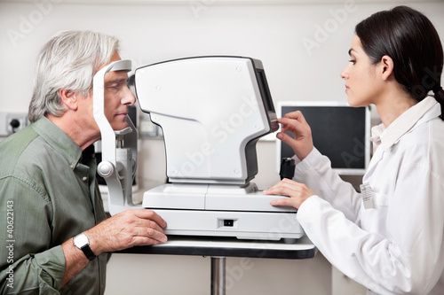 Photo: Eye Examination Through Visual Field Test Eye Examination Through Visual Field Test