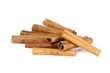 Cinnamon sticks isolated on white