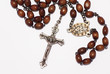 Rosary isolated over white background Rosary isolated over white background