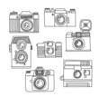 Set of retro cameras Set of retro cameras
