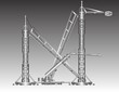 Vettoriale: Gru telescopica Gru telescopica