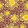seamless pattern with scrapbook flowers