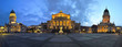Gendarmenmarkt Berlin Mitte zur blauen Stunde Panorama