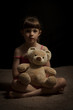 Littel Girl With Teddy
